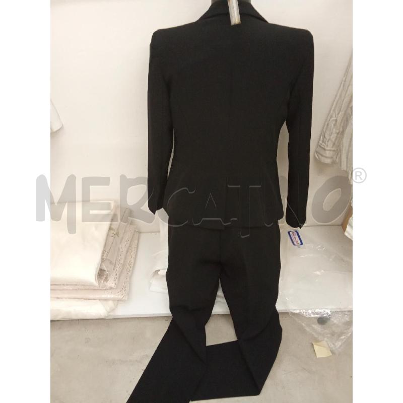 COMPLETO DONNA CLASSICO NERO GIACCA PANTALONE BOTTONE DORATO  | Mercatino dell'Usato San giorgio del sannio 4