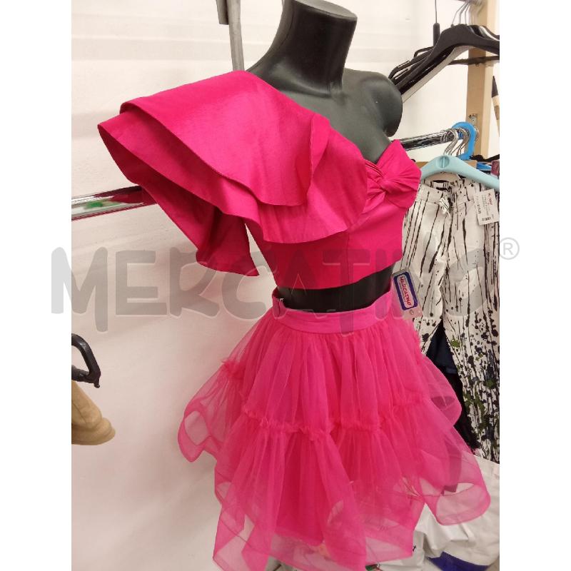 COMPLETO DONNA FUCSIA CON GONNELLINA IN TULLE 2 PZ SHEIN XS  | Mercatino dell'Usato San giorgio del sannio 2