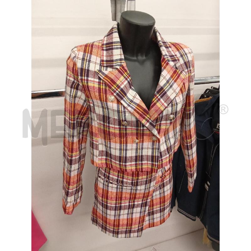 COMPLETO DONNA GIACCA CROP + GONNA TWEED BIANCO ARANCIO TUMIAMI  | Mercatino dell'Usato San giorgio del sannio 2