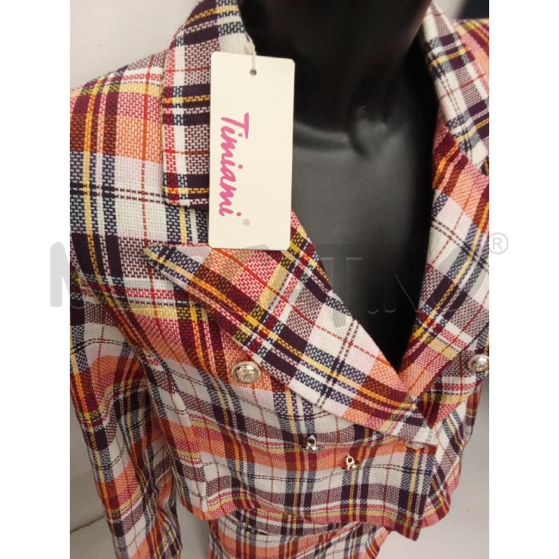 COMPLETO DONNA GIACCA CROP + GONNA TWEED BIANCO ARANCIO TUMIAMI  | Mercatino dell'Usato San giorgio del sannio 5