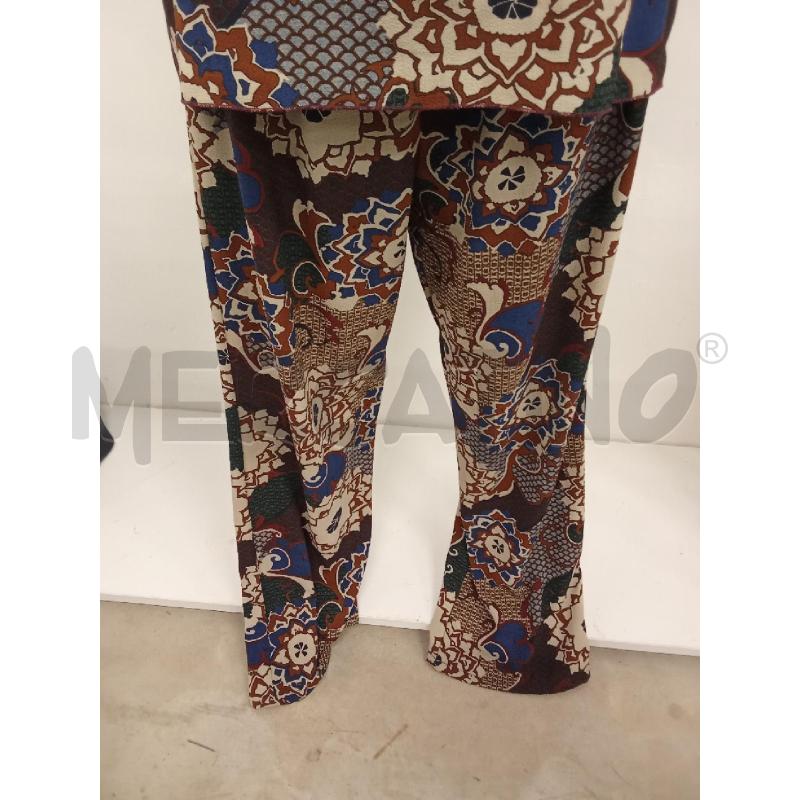 COMPLETO DONNA MAGLIA PANTALONE COMBIBEL BORDEAUX CON INS BLU BEIGE  | Mercatino dell'Usato San giorgio del sannio 3