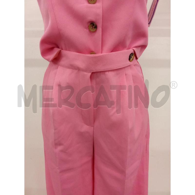 COMPLETO DONNA ROSA GILET + PANTALONE BOTTONI MARRONI RADICA FASHION | Mercatino dell'Usato San giorgio del sannio 3