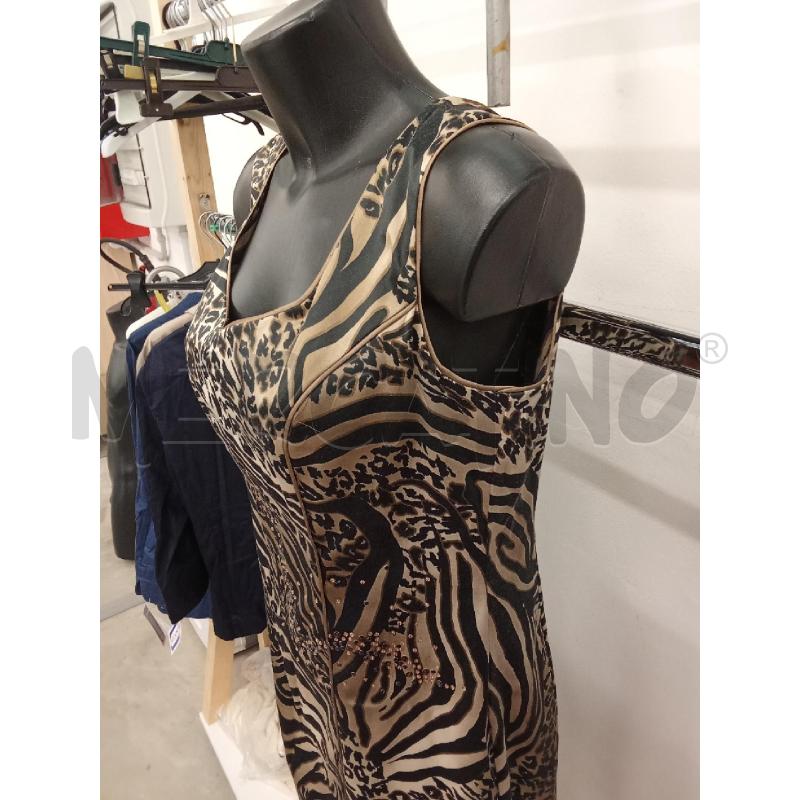 COMPLETO DONNA VESTITO ANIMALIER CON GIACCHINO MARRONE  | Mercatino dell'Usato San giorgio del sannio 4