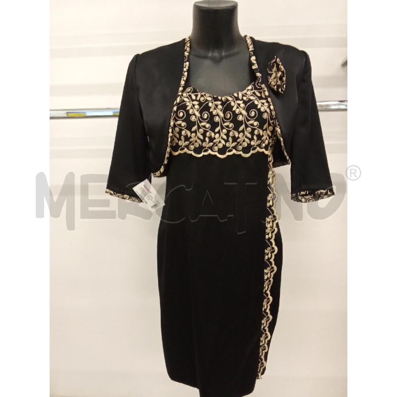 COMPLETO DONNA VESTITO NERO+GIACCHINO NERO INS. BEIGE | Mercatino dell'Usato San giorgio del sannio 1