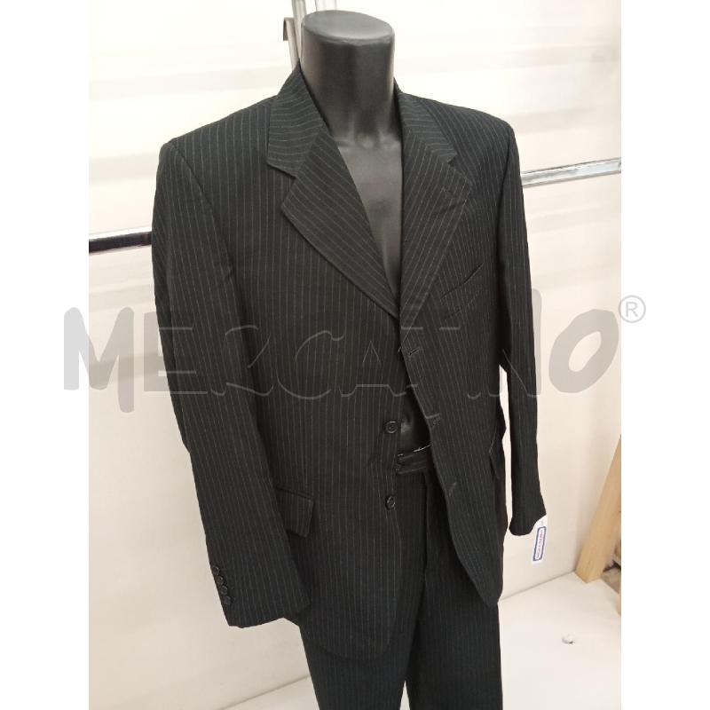 COMPLETO UOMO GESSATO NERO RIGO BIANCO TESSUTO ERMENELGILDO ZEGNA | Mercatino dell'Usato San giorgio del sannio 2