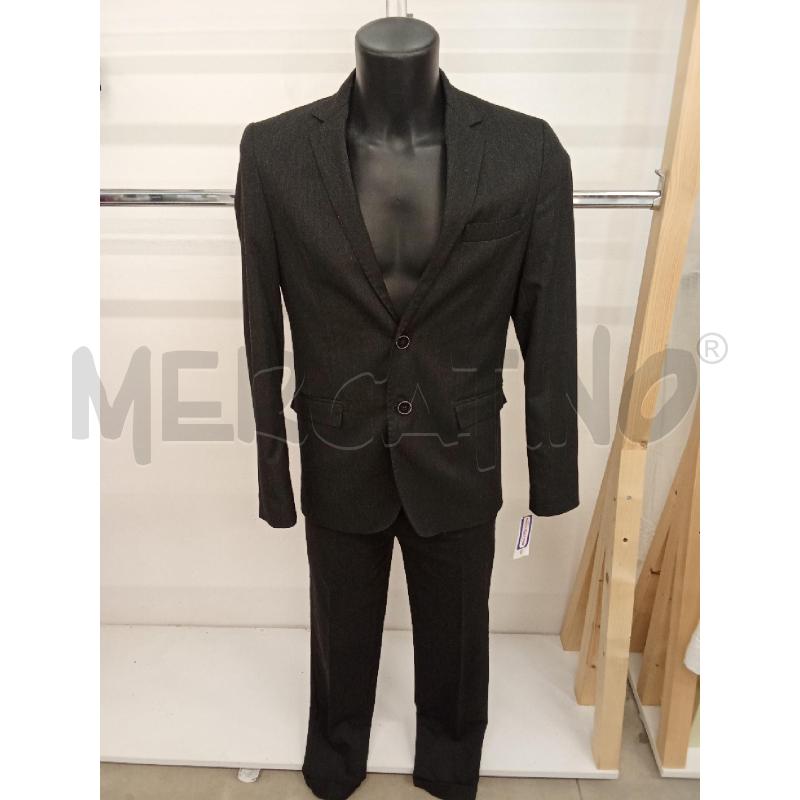 COMPLETO UOMO GIACCA PANTALONE GRIGIO SCURO MALCOM  | Mercatino dell'Usato San giorgio del sannio 1