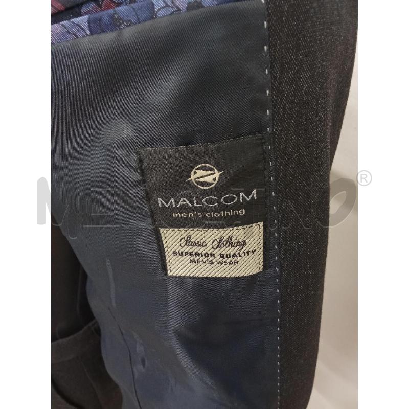 COMPLETO UOMO GIACCA PANTALONE GRIGIO SCURO MALCOM  | Mercatino dell'Usato San giorgio del sannio 3
