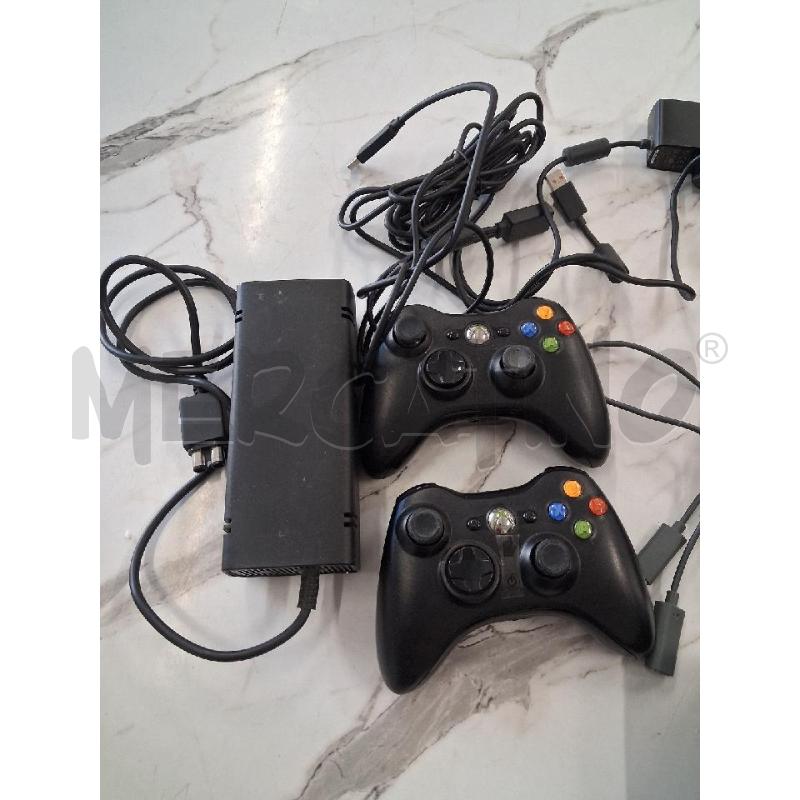 CONSOLLE XBOX 360NERA + 2 CONTROLLER | Mercatino dell'Usato San giorgio del sannio 3