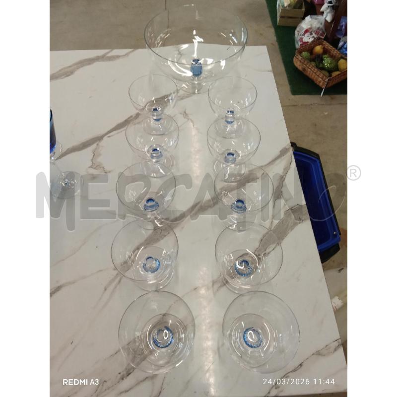 COPPA MACEDONIA VETRO PALLINA VETRO BLU  | Mercatino dell'Usato San giorgio del sannio 2