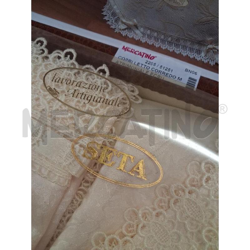 COPRI LETTO CORREDO MATRIMONIALE ECRU+LENZUOLA | Mercatino dell'Usato San giorgio del sannio 5