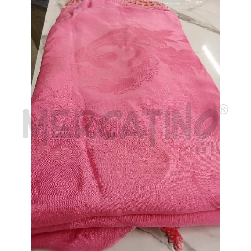 COPRI LETTO MATRIMONIALE TESSUTO RASO ROSA NAPPINE  | Mercatino dell'Usato San giorgio del sannio 3