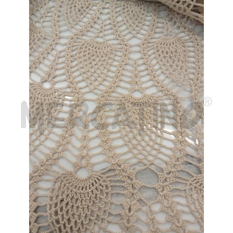 COPRI TAVOLA UNCINETTO BEIGE TONDO | Mercatino dell'Usato San giorgio del sannio 4