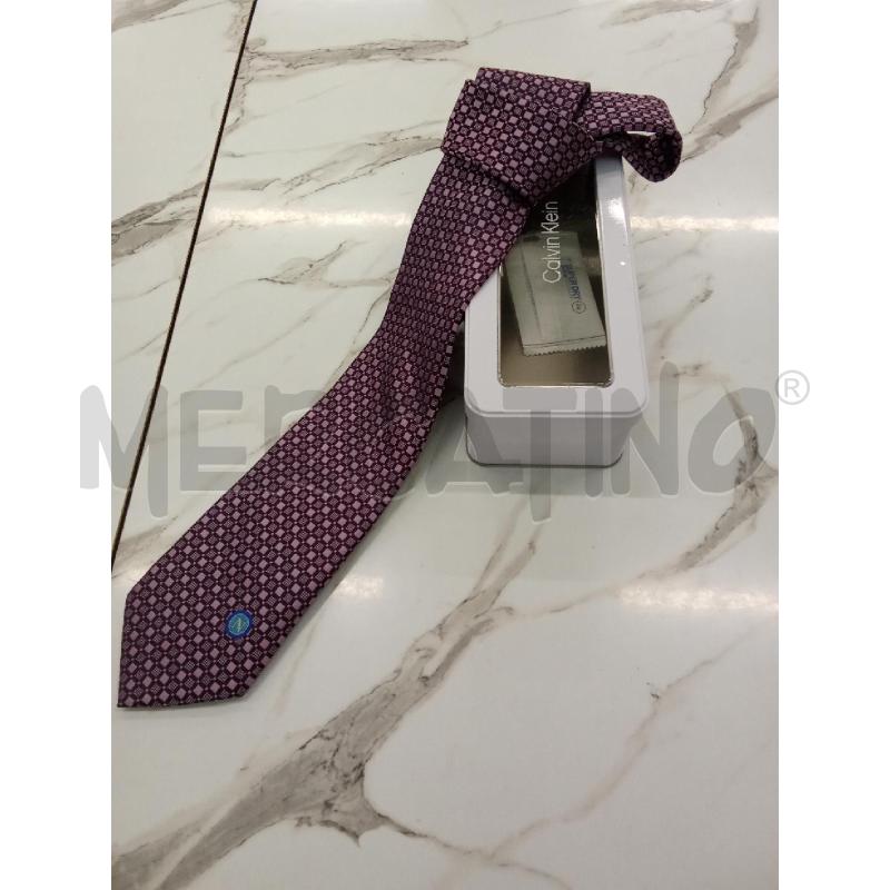 CRAVATTA VIOLA QUADRETTI NAPOLI ENZO CASTELLANO | Mercatino dell'Usato San giorgio del sannio 1