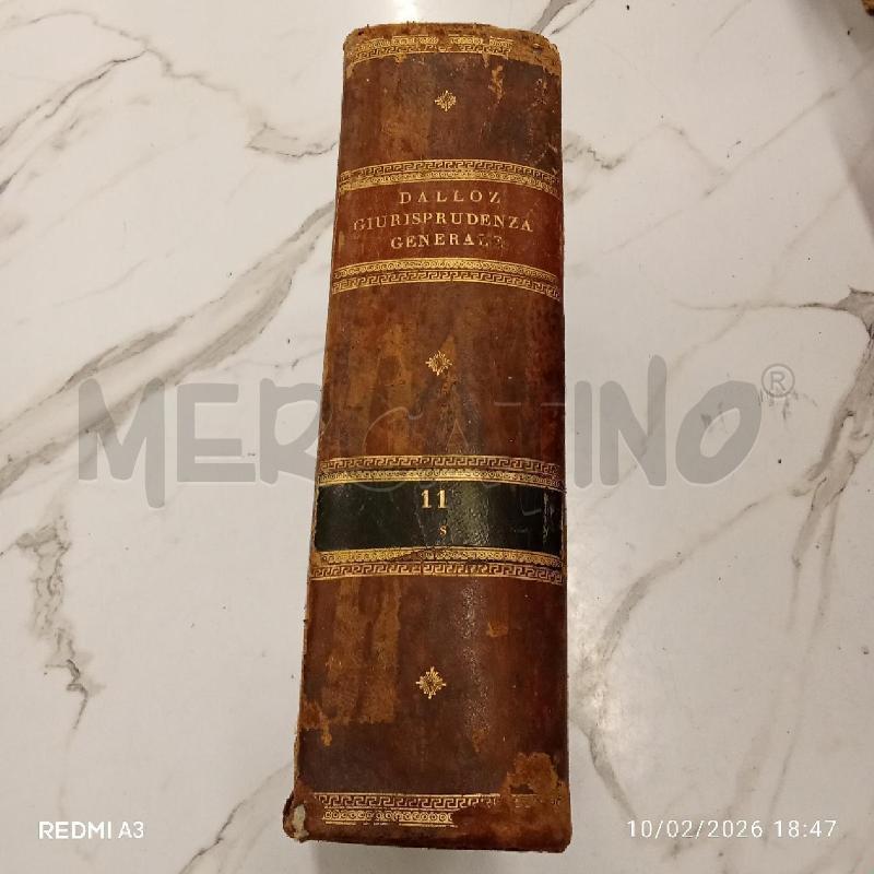 DALLOZ GIURISPRUDENZA GENERALE 1832 | Mercatino dell'Usato San giorgio del sannio 2