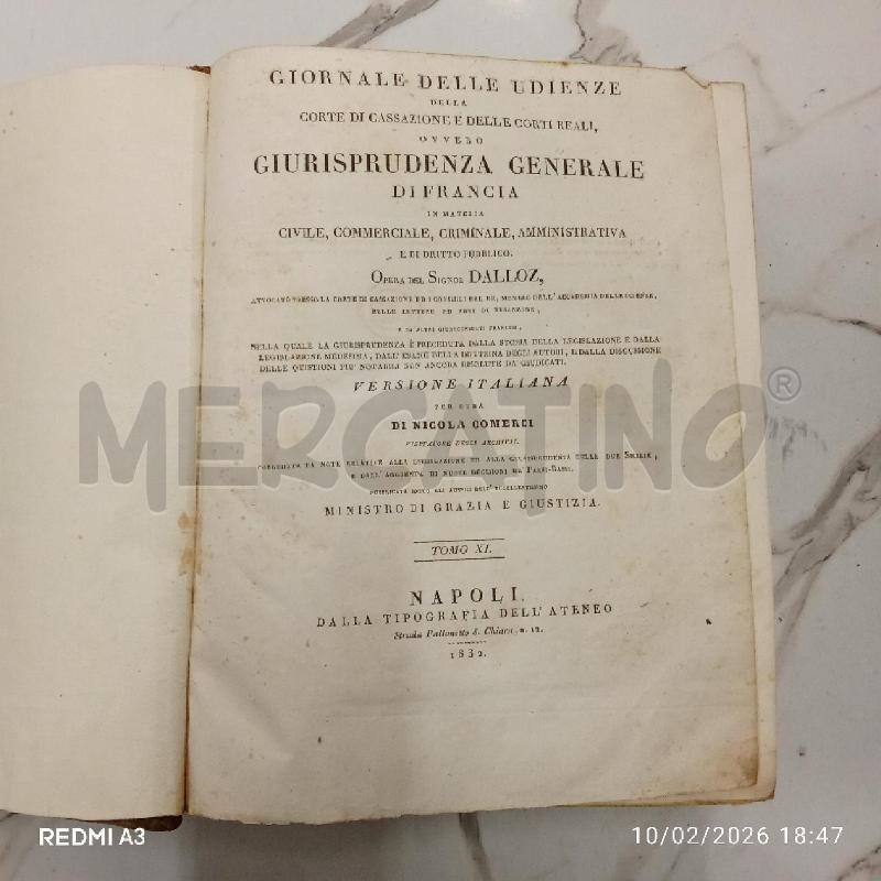 DALLOZ GIURISPRUDENZA GENERALE 1832 | Mercatino dell'Usato San giorgio del sannio 3