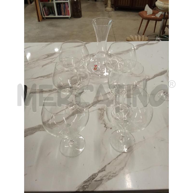DECANTER +CALICI CRISTALLO THOMAS  | Mercatino dell'Usato San giorgio del sannio 1