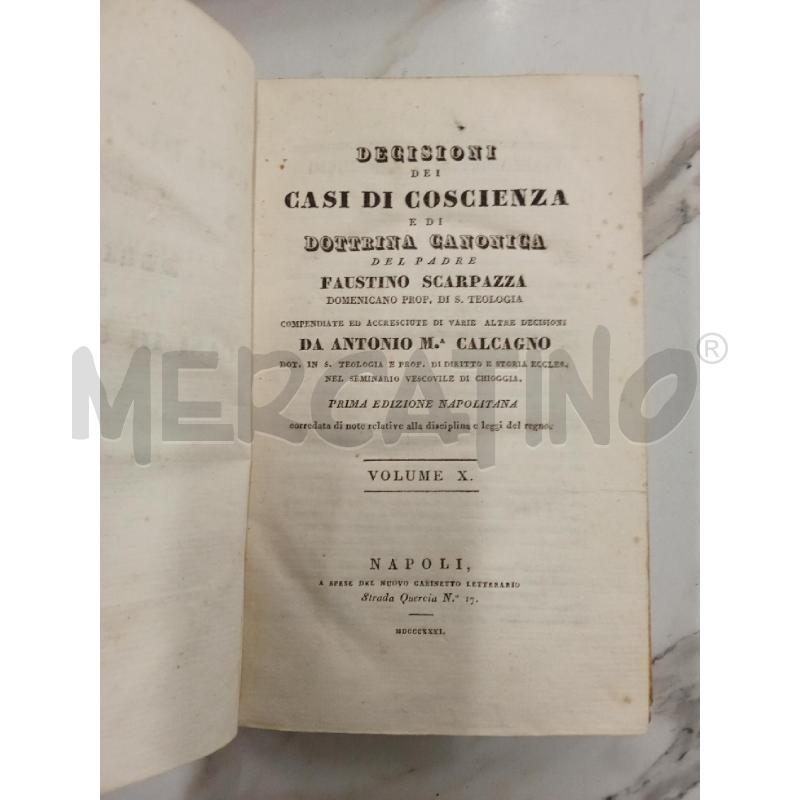 DECISIONI DEI CASI DI COSCIENZA  | Mercatino dell'Usato San giorgio del sannio 3