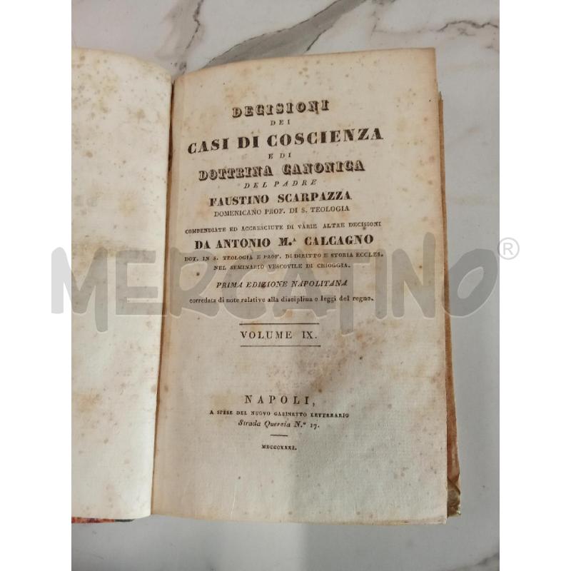 DECISIONI DEI CASI DI COSCIENZA | Mercatino dell'Usato San giorgio del sannio 2