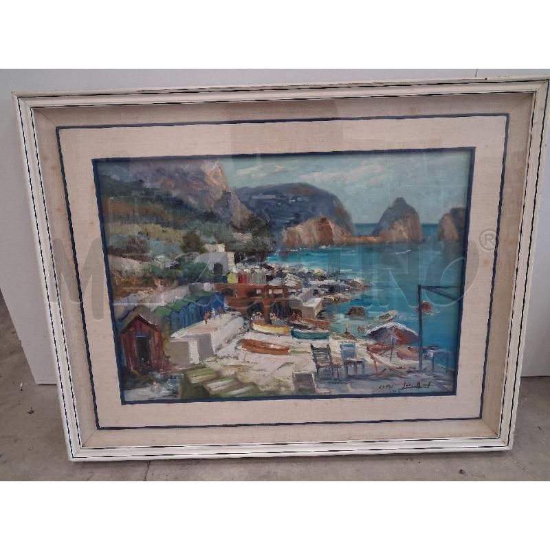 DIPINTO CAPRI V LARICCHIA 1972 C BIANCA  | Mercatino dell'Usato San giorgio del sannio 1
