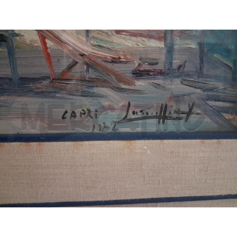 DIPINTO CAPRI V LARICCHIA 1972 C BIANCA  | Mercatino dell'Usato San giorgio del sannio 5