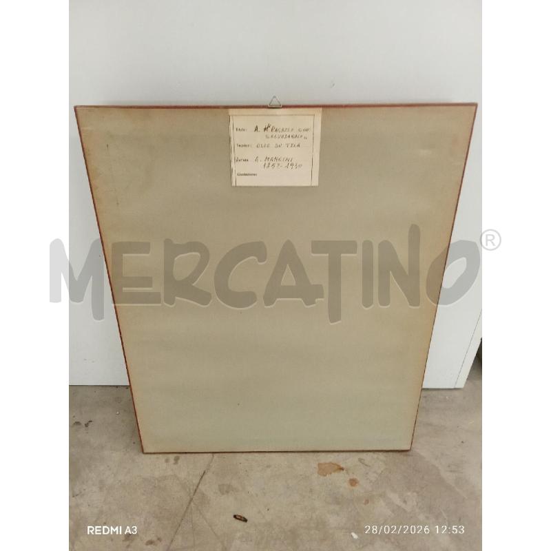 DIPINTO C DORATA RAGAZZO CON SALVADANAIO MANCINI  | Mercatino dell'Usato San giorgio del sannio 2