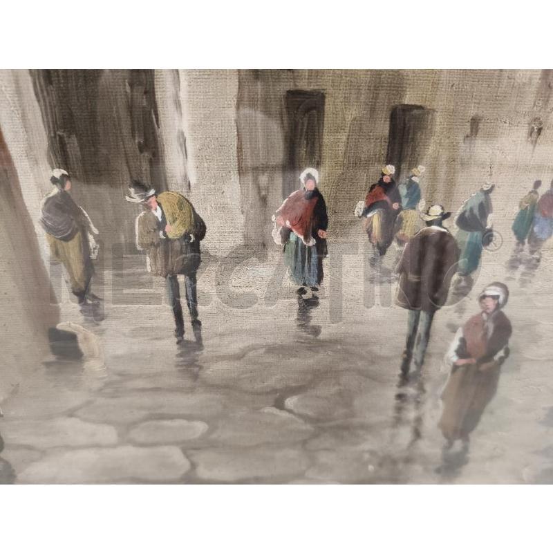 DIPINTO SU TELA F.C NATOLI PASSEGGIO DI BORGO | Mercatino dell'Usato San giorgio del sannio 3