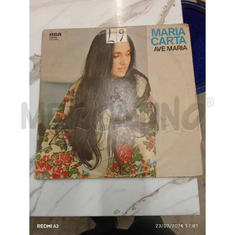 DISCO MARIA CARTA  | Mercatino dell'Usato San giorgio del sannio 1