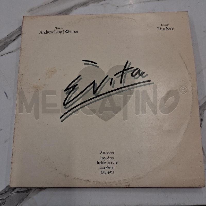 DISCO VINILE DOPPIO EVITA  | Mercatino dell'Usato San giorgio del sannio 1