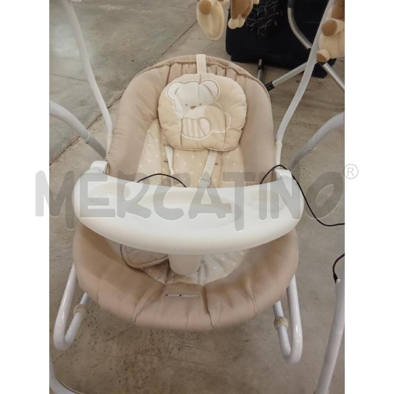 DONDOLO MUSICALE TEDDY BEIJE BIANCO FOPPAPEDRETTI  | Mercatino dell'Usato San giorgio del sannio 2