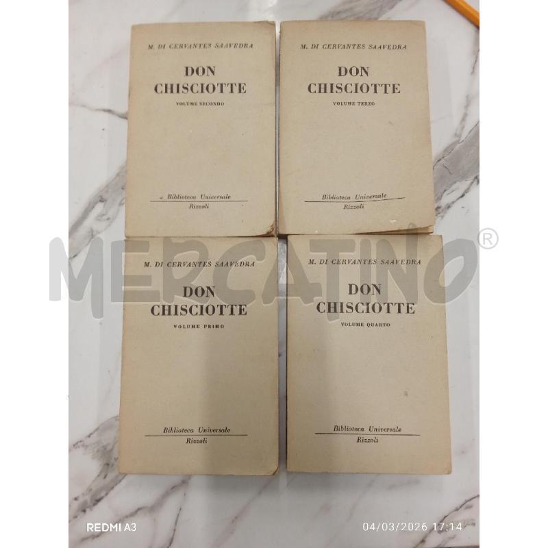 DON CHISCIOTTE BIBLIOTECA UNIVERSALE RIZZOLI  | Mercatino dell'Usato San giorgio del sannio 1