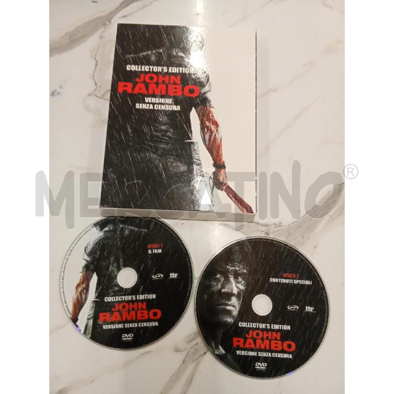DVD JOHN RAMBO VERSIONE SENZA CESNURA  | Mercatino dell'Usato San giorgio del sannio 1