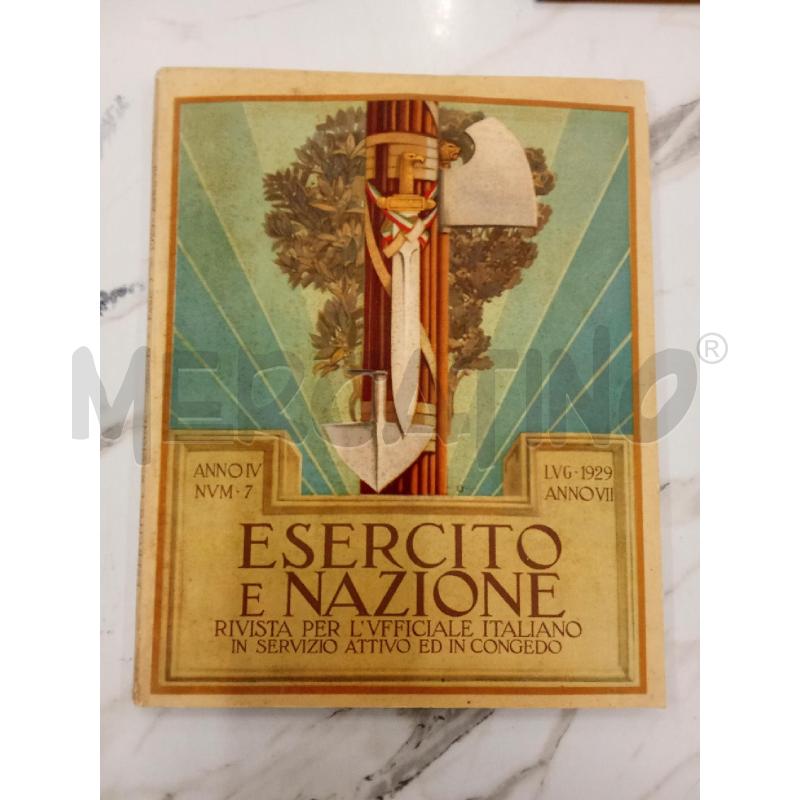 ESERCITO E NAZIONE 1929 ANNO  VII | Mercatino dell'Usato San giorgio del sannio 1