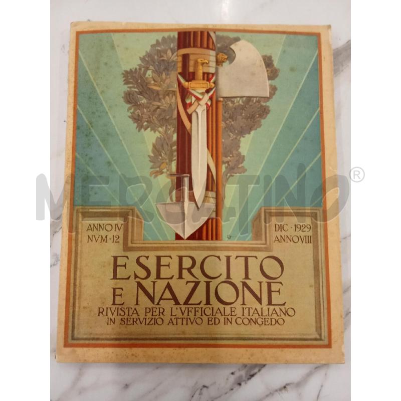 ESERZITO E NAZIONE RIVITA DIC 1929 ANNO VIII | Mercatino dell'Usato San giorgio del sannio 1