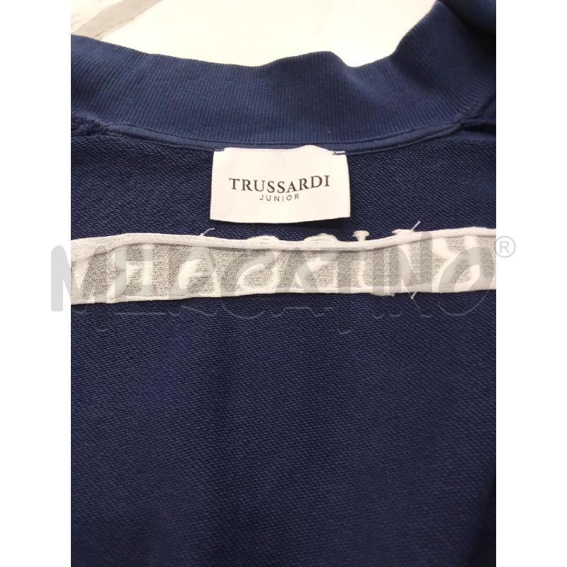 FELPA BAMBINO BLU TRUSSARDI JUNIOR | Mercatino dell'Usato San giorgio del sannio 1