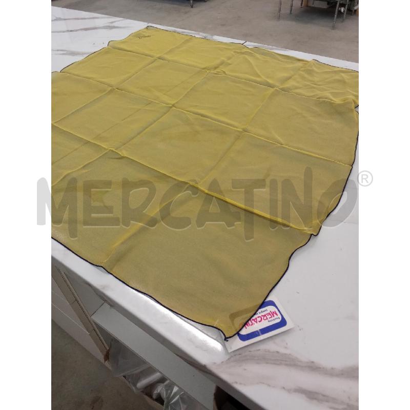 FOULARD 85X85CM BLU GIALLO SETA LUCIENNE DE PARIS | Mercatino dell'Usato San giorgio del sannio 1