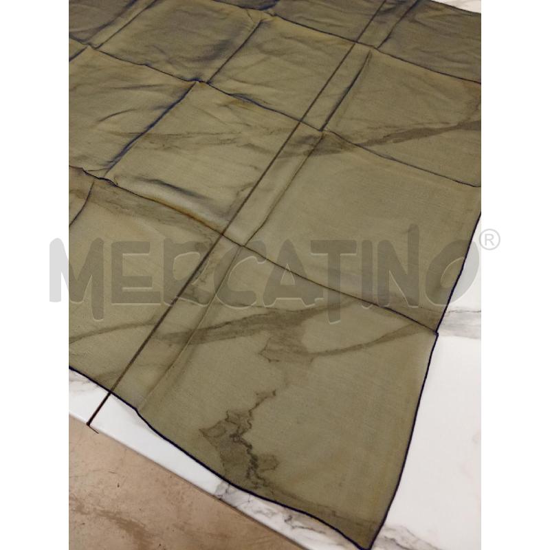 FOULARD 85X85CM BLU GIALLO SETA LUCIENNE DE PARIS | Mercatino dell'Usato San giorgio del sannio 3