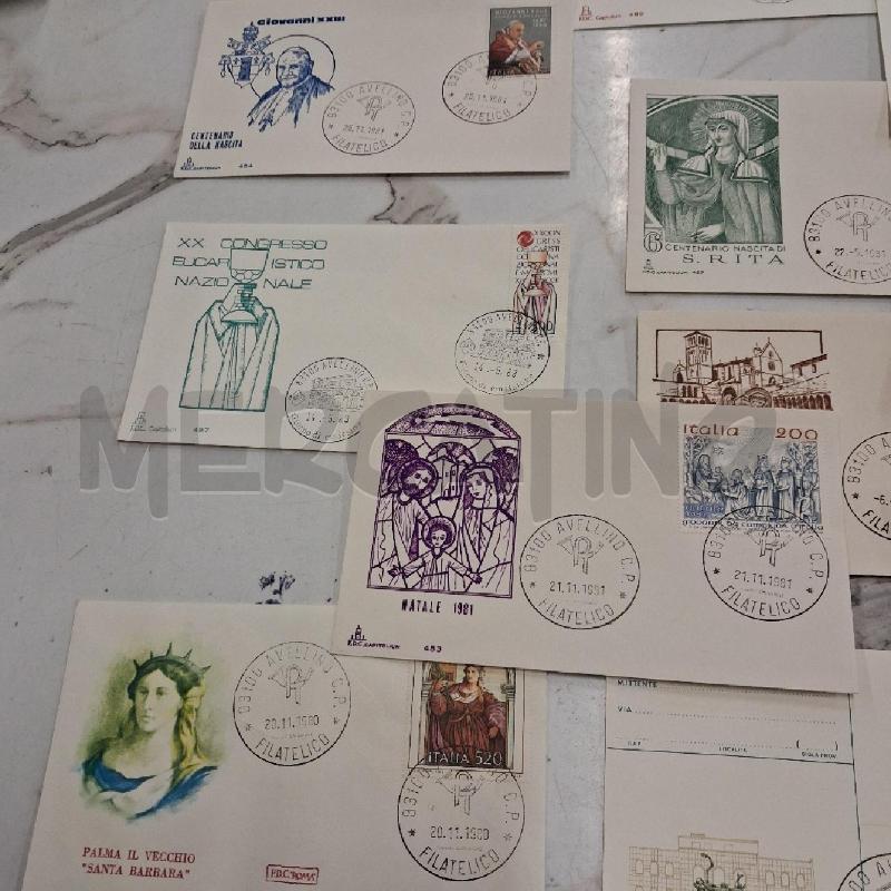 FRANCOBOLLI BUSTE PRIMO GIORNO SACRE  | Mercatino dell'Usato San giorgio del sannio 3