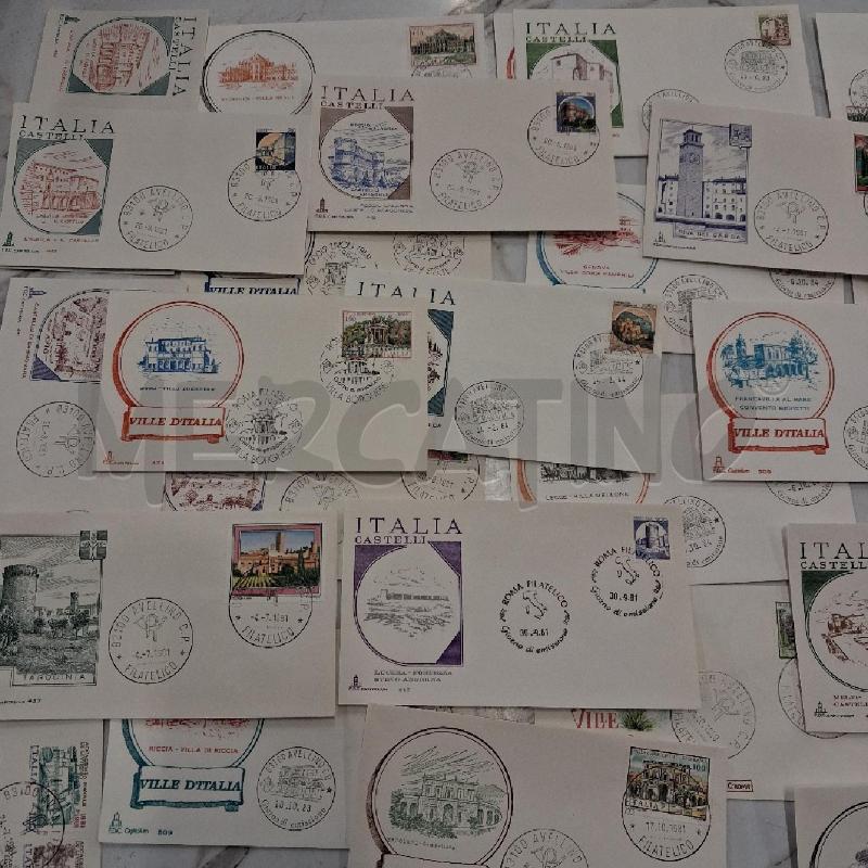 FRANCOBOLLI BUSTE PRIMO GIORNO VILLE E CASTELLI D'ITALIA  | Mercatino dell'Usato San giorgio del sannio 2