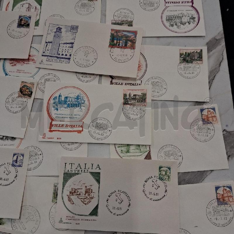 FRANCOBOLLI BUSTE PRIMO GIORNO VILLE E CASTELLI D'ITALIA  | Mercatino dell'Usato San giorgio del sannio 3