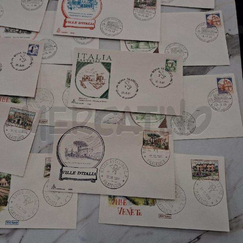 FRANCOBOLLI BUSTE PRIMO GIORNO VILLE E CASTELLI D'ITALIA  | Mercatino dell'Usato San giorgio del sannio 5