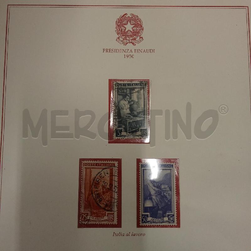 FRANCOBOLLI ITALIA AL LAVORO  | Mercatino dell'Usato San giorgio del sannio 2
