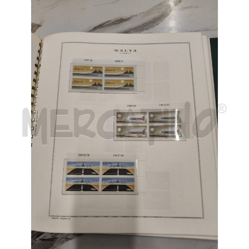 FRANCOBOLLI PZ. MALTA ALBUM MARINI  | Mercatino dell'Usato San giorgio del sannio 2