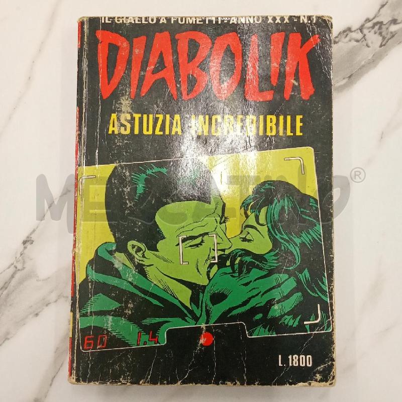 FUMETTO DIABOLIK ASTUZIA  INCREDIBILE  | Mercatino dell'Usato San giorgio del sannio 1