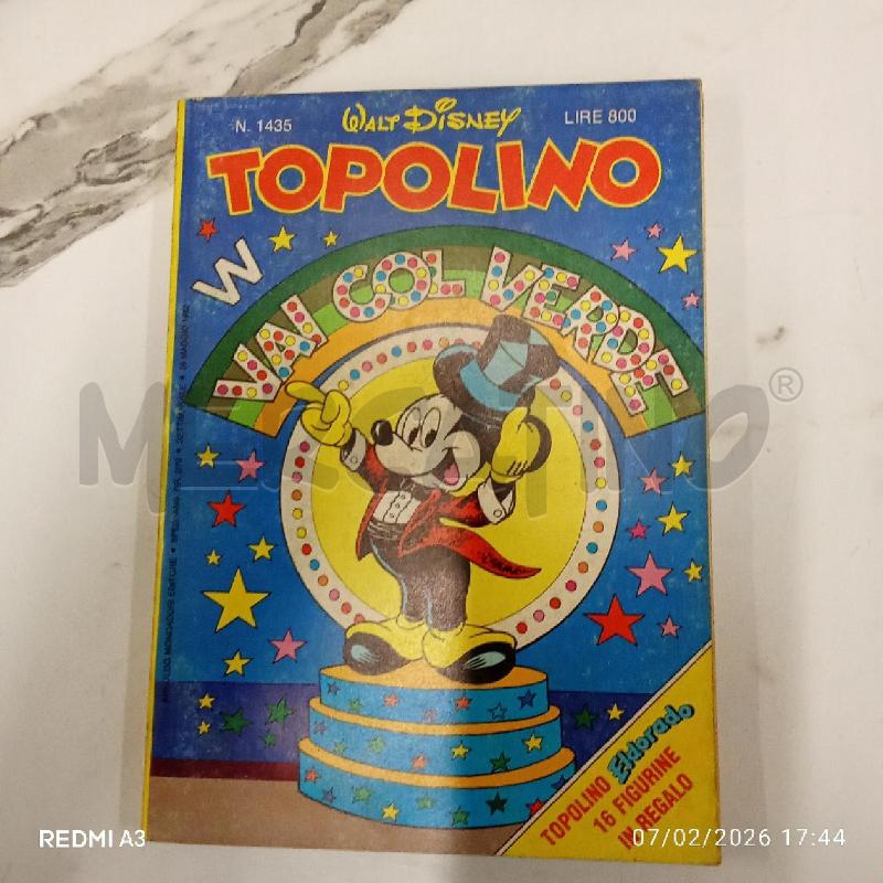 FUMETTO TOPOLINO VAI COL VERDE  | Mercatino dell'Usato San giorgio del sannio 1