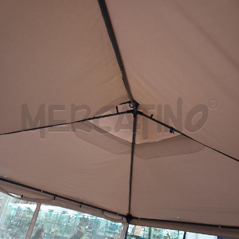 GAZEBO 3X3 STRUTTURA FERRO CHIUSURA TENDE ZANZARIERE | Mercatino dell'Usato San giorgio del sannio 3