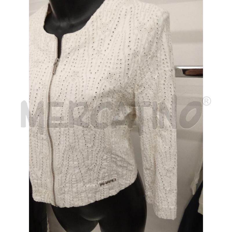 GIACCA DONNA BIANCA TRAFORATA PHARD ZIP | Mercatino dell'Usato San giorgio del sannio 2