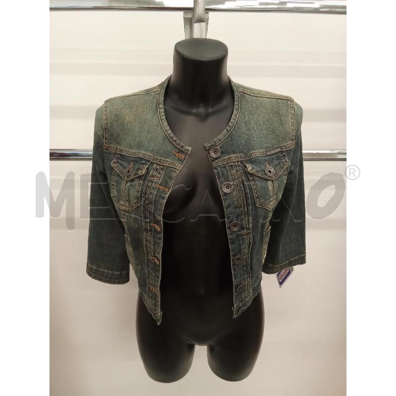 GIACCA DONNA JEANS LAVAGGIO SCURO SISLEY  | Mercatino dell'Usato San giorgio del sannio 1