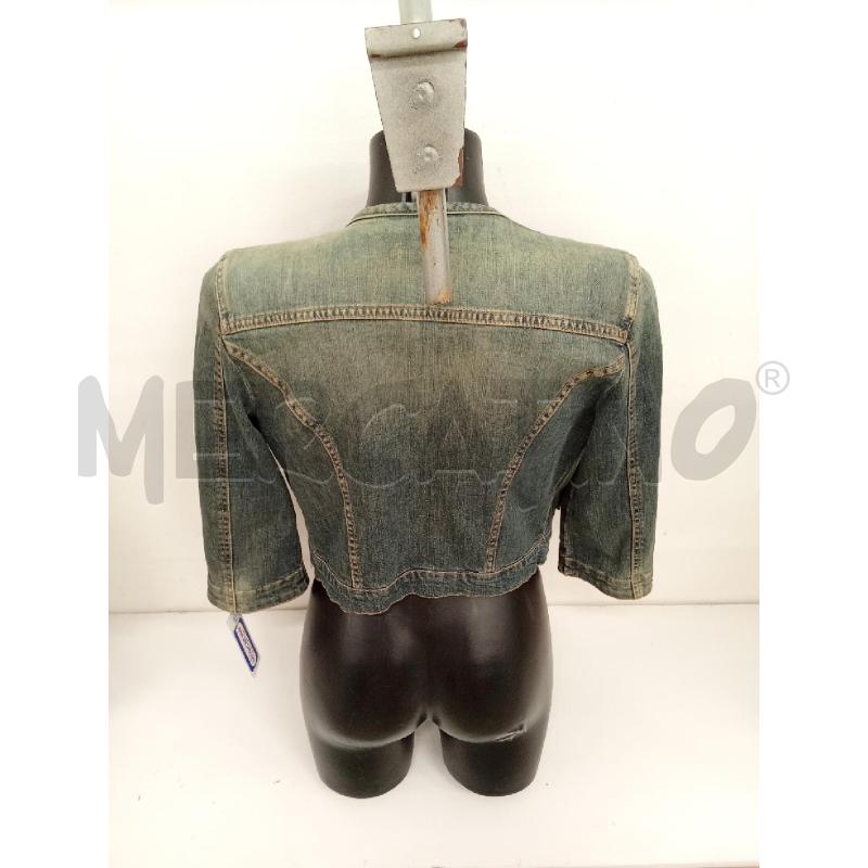 GIACCA DONNA JEANS LAVAGGIO SCURO SISLEY  | Mercatino dell'Usato San giorgio del sannio 3