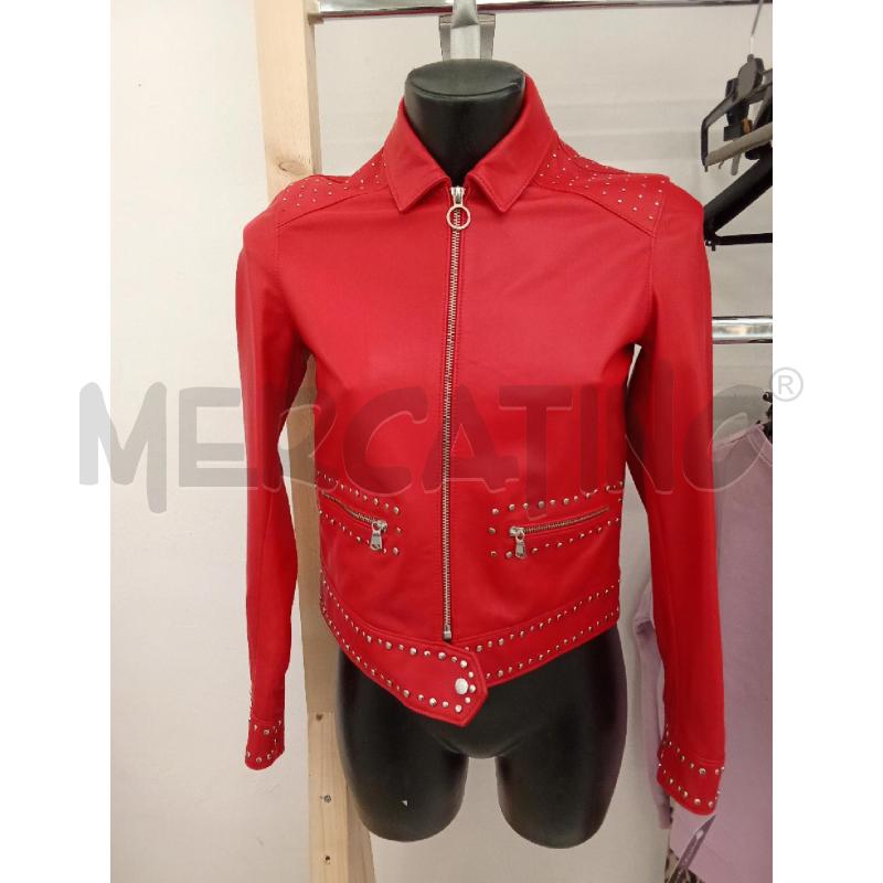 GIACCA DONNA ROSSA PELLE PINKO  | Mercatino dell'Usato San giorgio del sannio 1