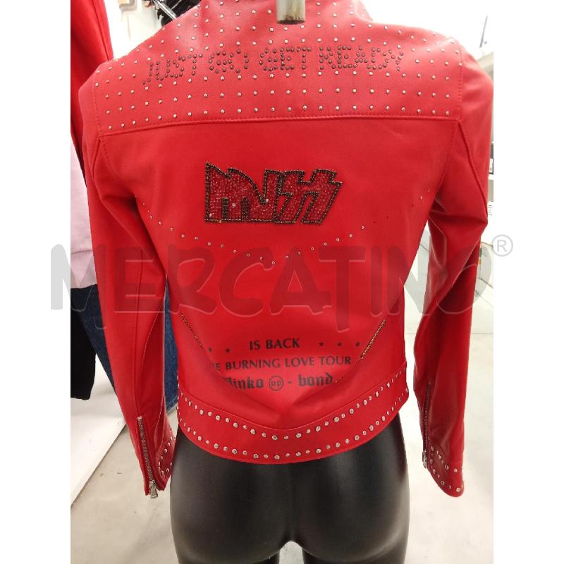 GIACCA DONNA ROSSA PELLE PINKO  | Mercatino dell'Usato San giorgio del sannio 3